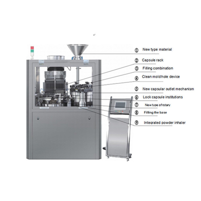Riempitrice di capsule completamente automatica 228000 capsule/ora con 27 fori