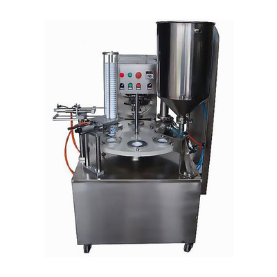 Tipo rotativo automatico coppa di riempimento liquido macchina di sigillamento personalizzare