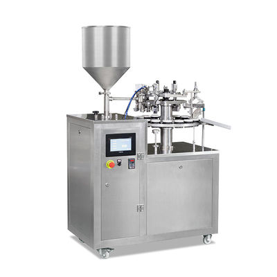 Macchina di riempimento e sigillamento del tubo di alluminio a crema di dentifricio completamente automatica