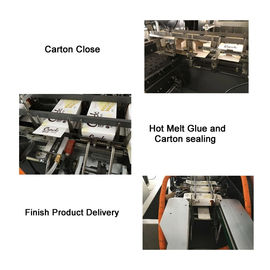 Macchina di cartonaggio orizzontale versatile completamente automatica per fiale, fiale, siringa e siringa preriempita