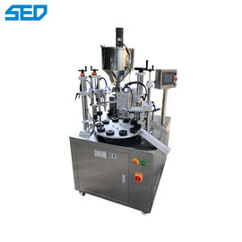 Macchina semiautomatica di riempimento e sigillamento di tubi di plastica con controllo PLC