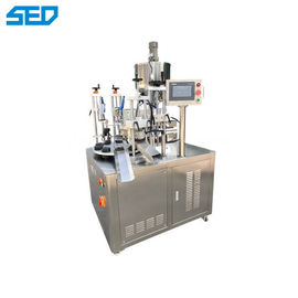 Macchina semiautomatica di riempimento e sigillamento di tubi di plastica con controllo PLC