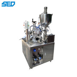 Macchina semiautomatica di riempimento e sigillamento di tubi di plastica con controllo PLC