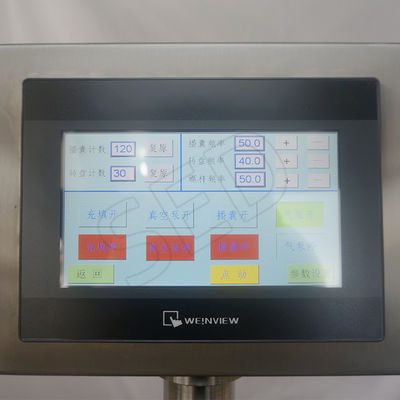 Macchina semiautomatica di riempimento di capsule di granuli di polvere con controllo PLC