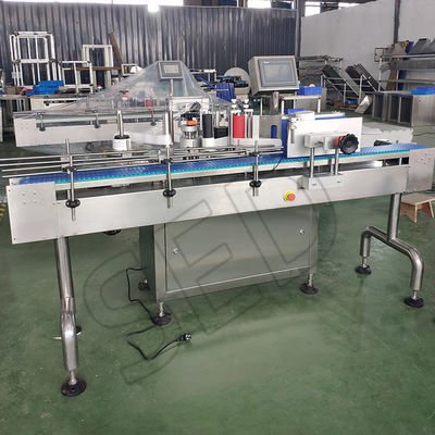 Macchina di etichettatura automatica per bottiglie rotonde di plastica