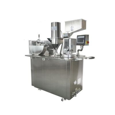 Macchina semiautomatica di riempimento di capsule di granuli di polvere con controllo PLC