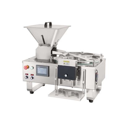 Due teste di acciaio inossidabile che vibrano incapsulano il conteggio della macchina con automatico